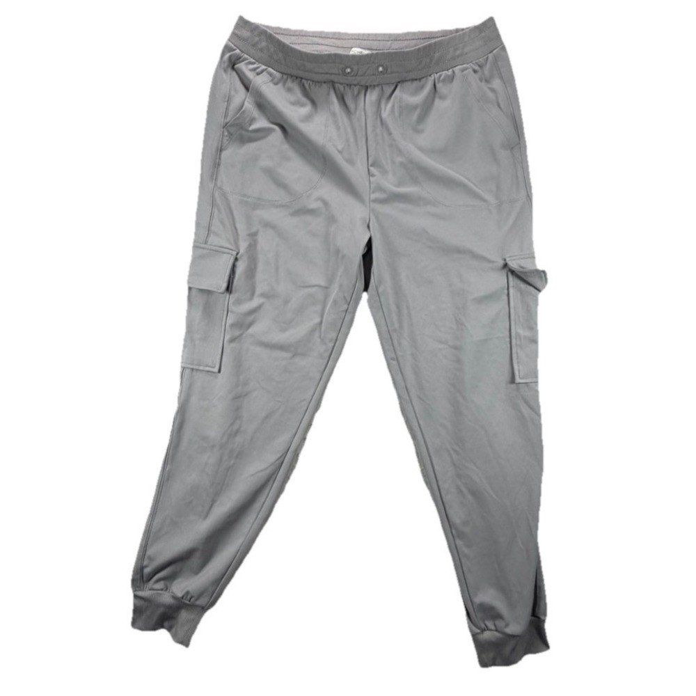 NWT WOMENS RACHEL ZOE Size S RELAXED FIT MID RISE CARGO JOGGER PANTS Gray